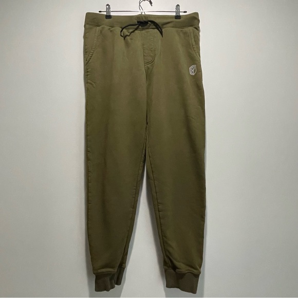 Born Primitive Other - Born Primitive Men’s Army Green Sweat Pants Joggers w/ Pockets Size Large